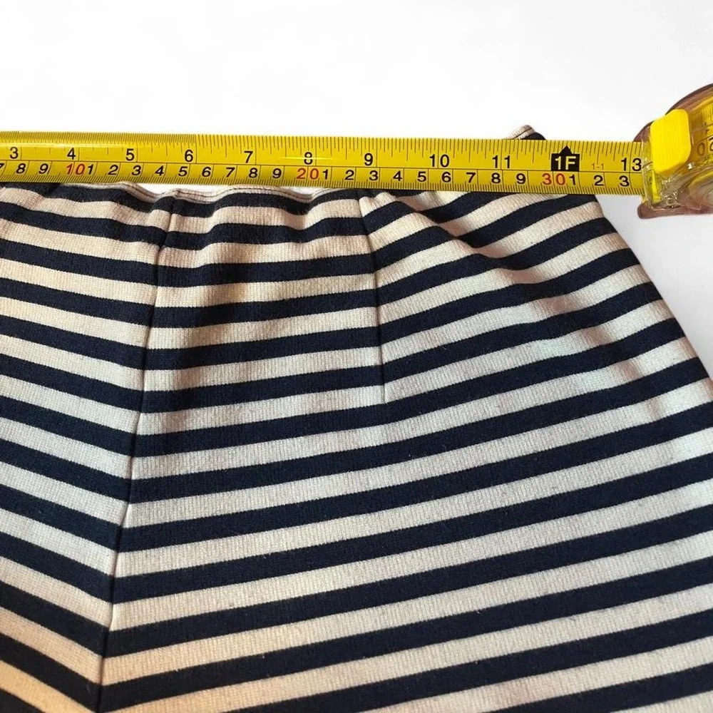 Abercrombie & Fitch navy/white striped shorts